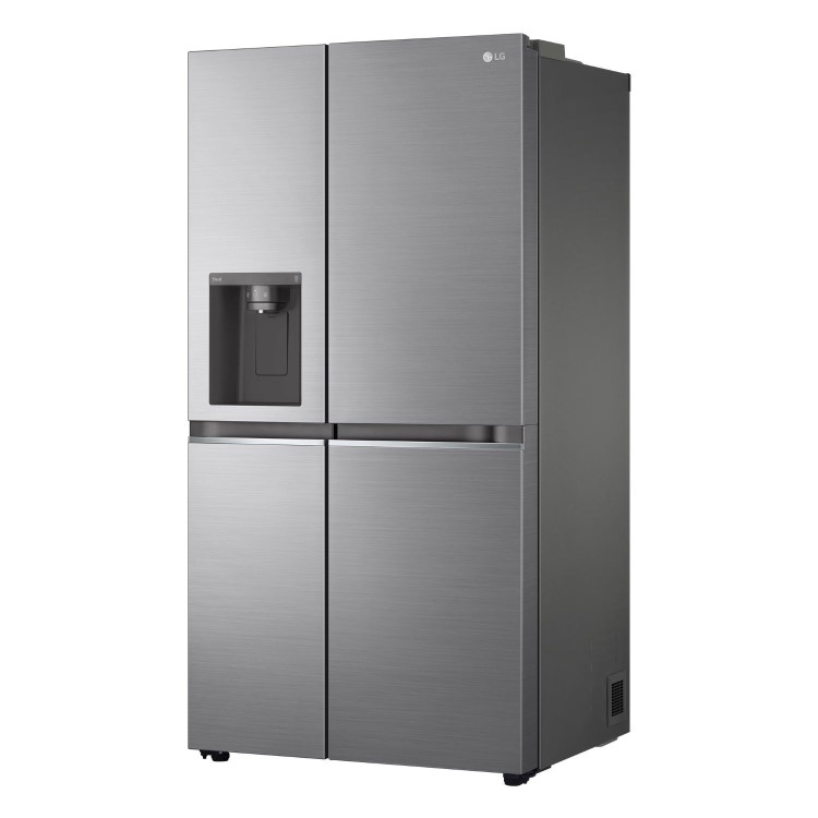 Refurbished LG NatureFRESH 635 Litre Side-by-Side American Fridge Freezer - Shiny Steel