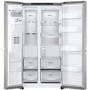 LG 635 Litre Side-By-Side American Fridge Freezer - Stainless steel
