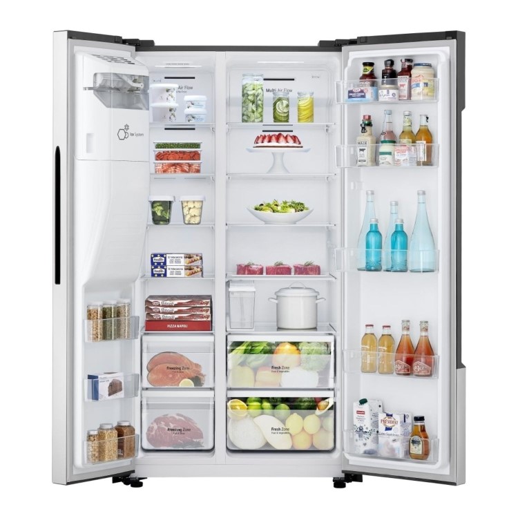 Refurbished LG GSM32HSBEH 562 Litre Frost Free American Fridge Freezer Silver