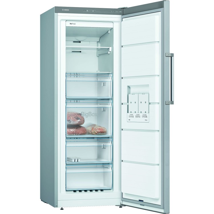 Bosch Series 4 200 Litres Freestanding Freezer - Stainless Steel Look