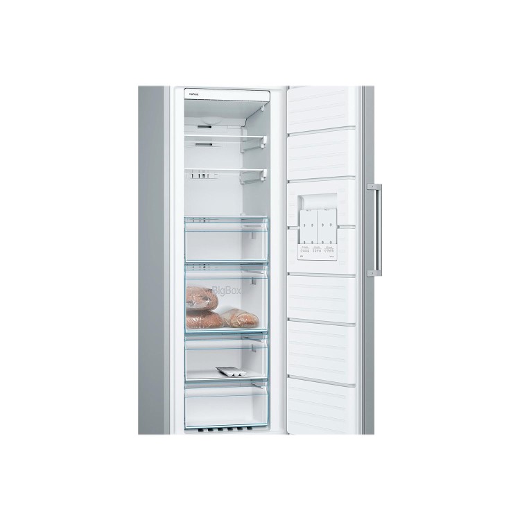Bosch GSN33VL3P Serie 4 176x60cm 225L Freestanding Freezer - Stainless Steel Look