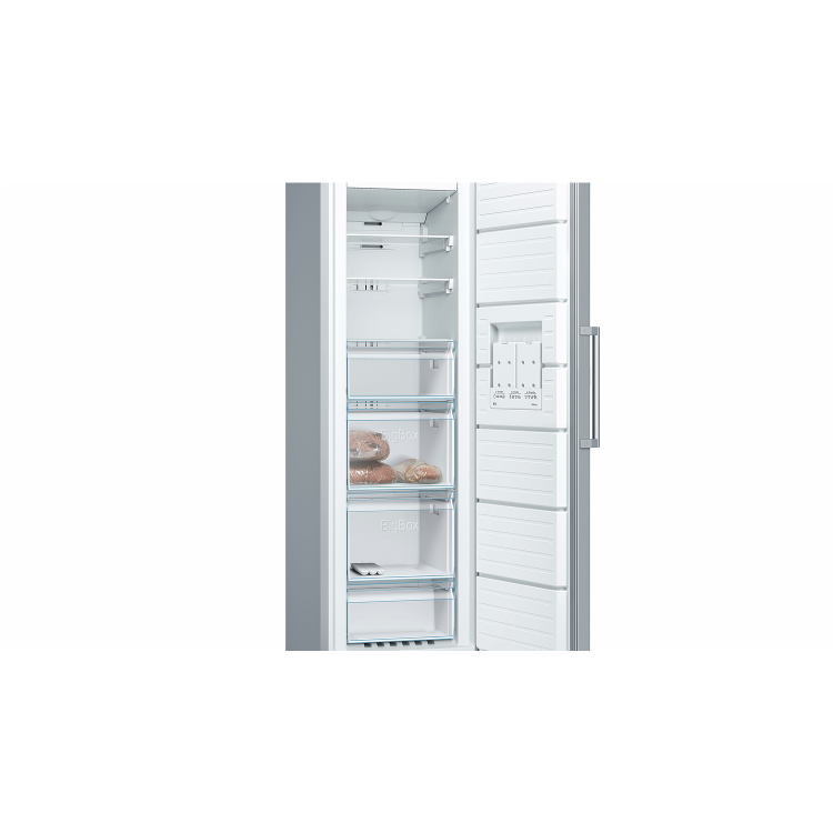 Bosch Serie 4 GSN36VL3PG 186x60cm 242L Freestanding Freezer - Stainless Steel Look
