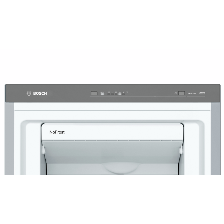 Bosch Serie 4 GSN36VL3PG 186x60cm 242L Freestanding Freezer - Stainless Steel Look