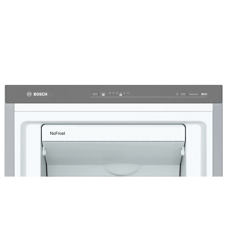 Refurbished Bosch GSN36VLFP Freestanding 242 Litre Tall Freezer Stainless Steel Look