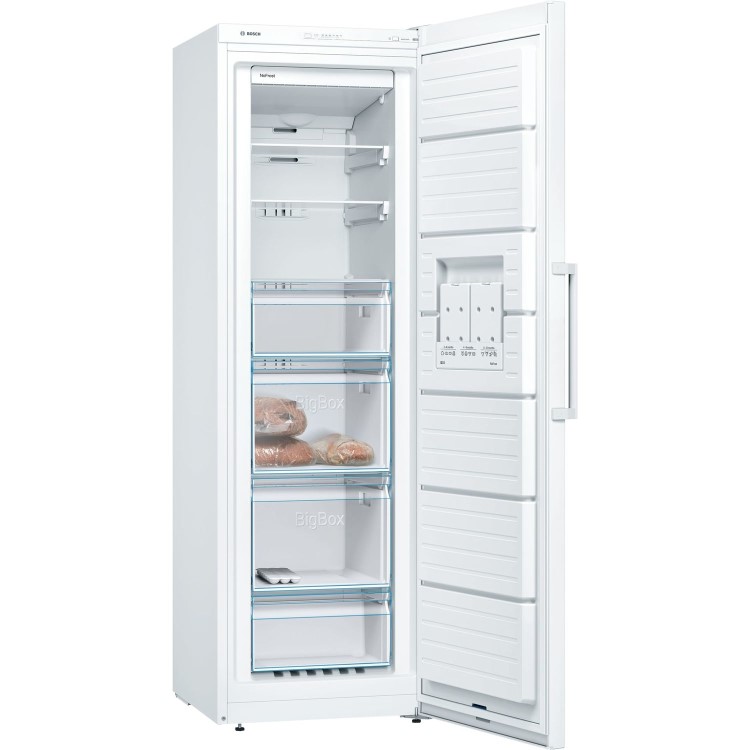 Bosch Serie 4 GSN36VW3PG No Frost 186x60cm Freestanding Freezer - White