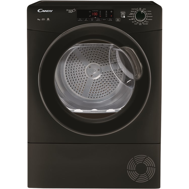 GRADE A2 - Candy GSVC9TGB 9kg Freestanding Condenser Tumble Dryer - Black