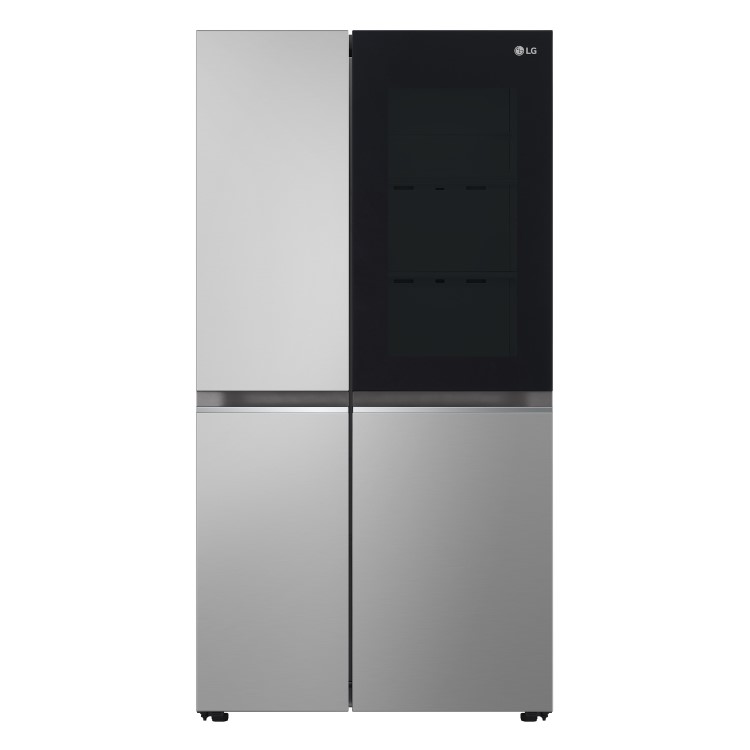 Refurbished LG InstaView GSVV80PYLL 655 Litre American Frost Free Fridge Freezer Prime Silver