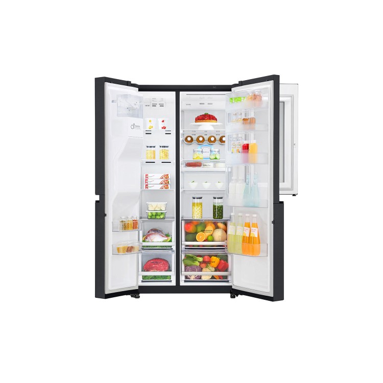 LG GSX960MCVZ InstaView Door-in-door Multi-door American Fridge Freezer With Ice & Water Dispenser -