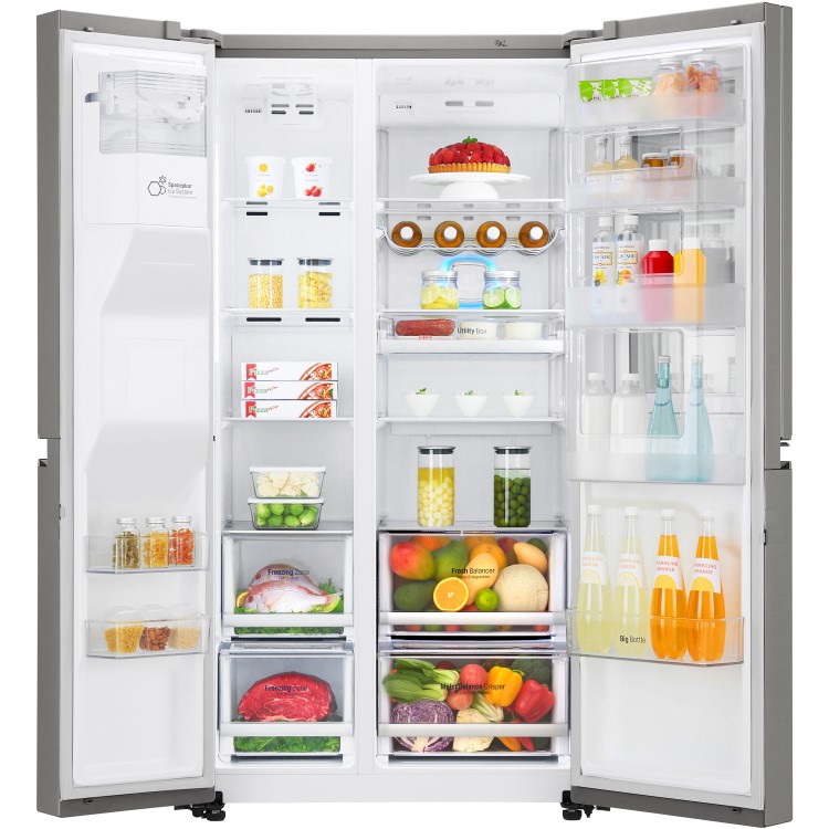 LG GSX960NSAZ American Style Fridge Freezer With Ice And Water Dispenser And Instaview Door-in-door -Stainless Steel