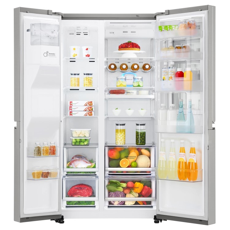 LG GSX960NSVZ InstaView Door-in-door Multi-door American Fridge Freezer With Ice & Water Dispenser -
