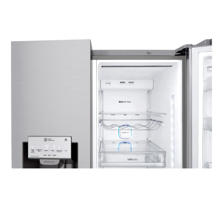 LG GSX960NSVZ InstaView Door-in-door Multi-door American Fridge Freezer With Ice & Water Dispenser -