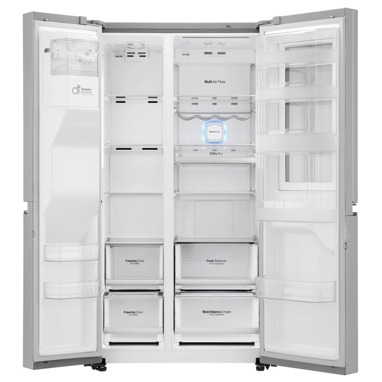 LG GSX960NSVZ InstaView Door-in-door Multi-door American Fridge Freezer With Ice & Water Dispenser -