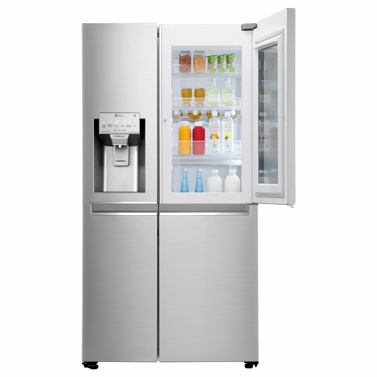 LG GSX960NSVZ InstaView Door-in-door Multi-door American Fridge Freezer With Ice & Water Dispenser -