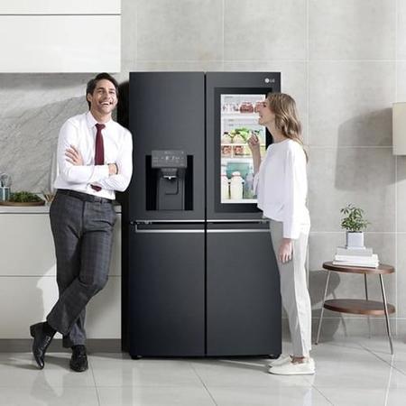 LG GSX961MCVZ InstaView Door-in-door Multi-door American Fridge Freezer With Ice & Water Dispenser -