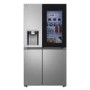 LG InstaView 628 Litre Side-By-Side American Fridge Freezer - Silver