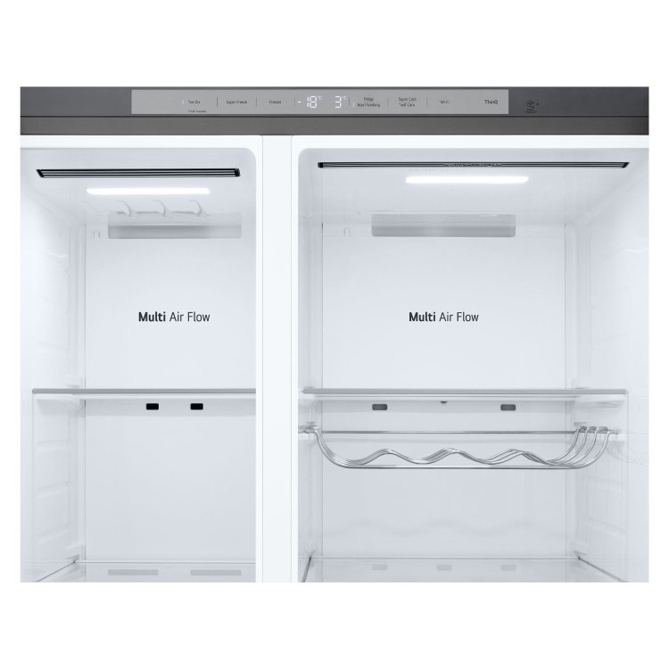 LG InstaView 628 Litre Side-By-Side American Fridge Freezer - Silver