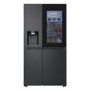 LG InstaView™ 628 Litre Side-By-Side American Fridge Freezer - Essence Black Steel