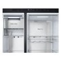 LG InstaView™ 628 Litre Side-By-Side American Fridge Freezer - Essence Black Steel