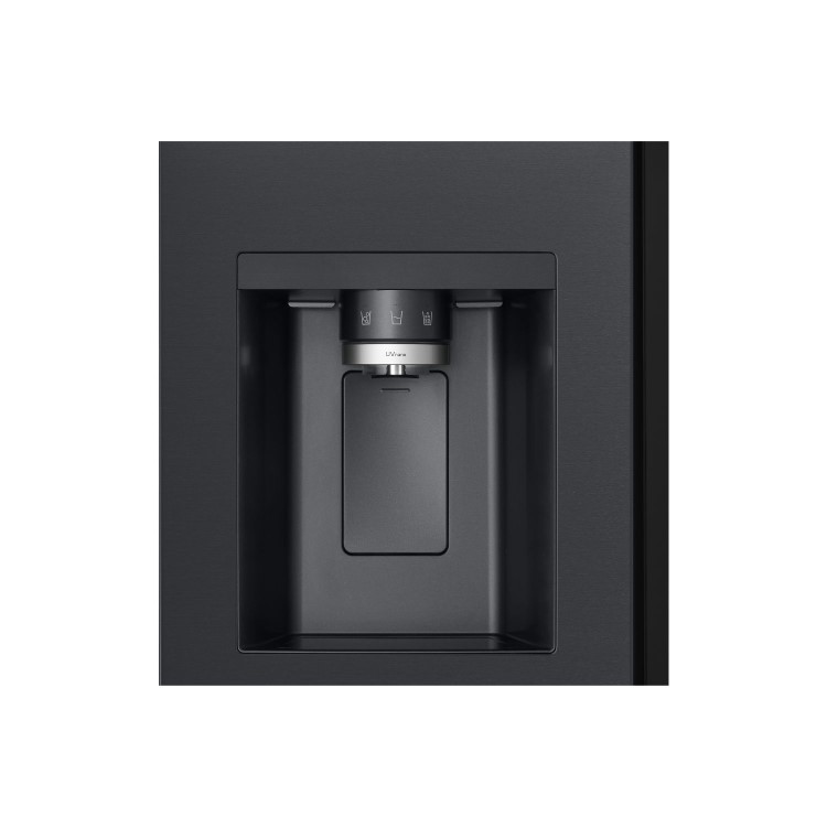 LG InstaView™ 628 Litre Side-By-Side American Fridge Freezer - Essence Black Steel