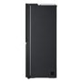 LG InstaView™ 628 Litre Side-By-Side American Fridge Freezer - Essence Black Steel