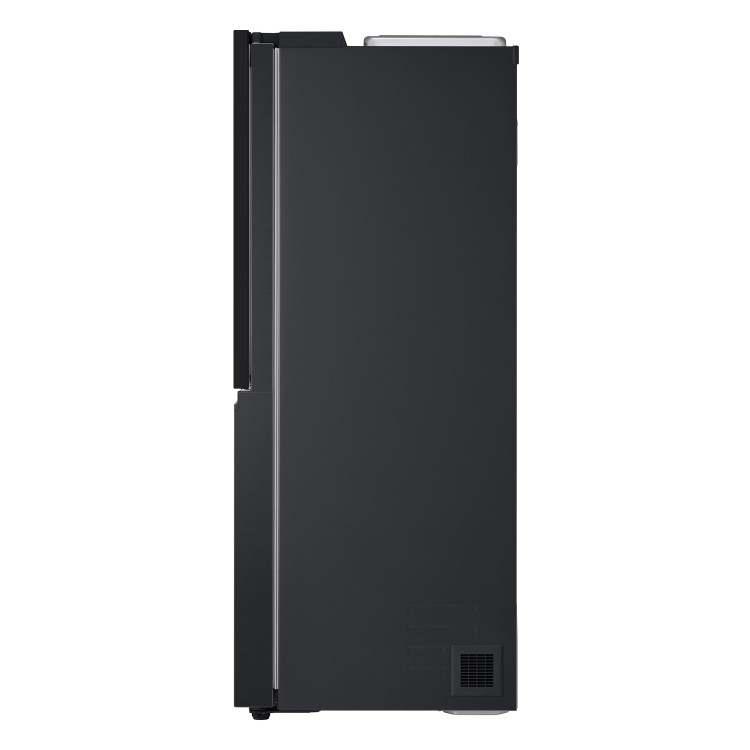 LG InstaView™ 628 Litre Side-By-Side American Fridge Freezer - Essence Black Steel