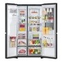 LG InstaView™ 628 Litre Side-by-Side American Fridge Freezer -  Black