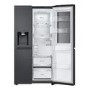 LG InstaView™ 628 Litre Side-by-Side American Fridge Freezer -  Black
