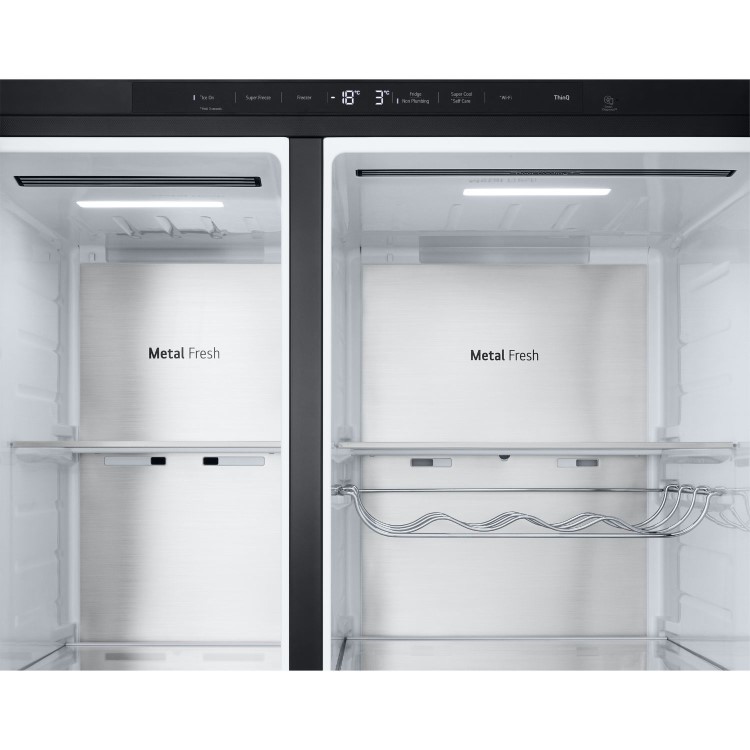 LG InstaView™ 628 Litre Side-by-Side American Fridge Freezer -  Black