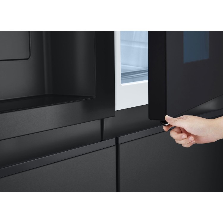 LG InstaView™ 628 Litre Side-by-Side American Fridge Freezer -  Black