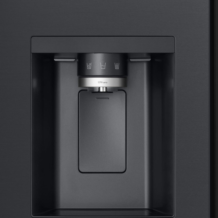 LG InstaView™ 628 Litre Side-by-Side American Fridge Freezer -  Black