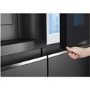 Refurbished LG InstaView ThinQ GSXV90MCAE 635 Litre American Fridge Freezer With Plumbed Ice And Water Dispenser Black