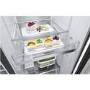 Refurbished LG InstaView ThinQ GSXV90MCAE 635 Litre American Fridge Freezer With Plumbed Ice And Water Dispenser Black