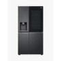 LG InstaView 635 Litre Side-by-Side American Fridge Freezer - Matte Black