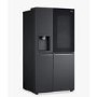 LG InstaView 635 Litre Side-by-Side American Fridge Freezer - Matte Black