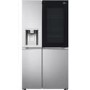 Refurbished LG InstaView ThinQ GSXV91BSAE 635 Litre Frost Free American Fridge Freezer Stainless Steel
