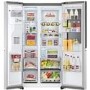 Refurbished LG InstaView ThinQ GSXV91BSAE 635 Litre Frost Free American Fridge Freezer Stainless Steel