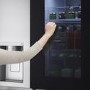 Refurbished LG InstaView ThinQ GSXV91BSAE 635 Litre Frost Free American Fridge Freezer Stainless Steel