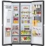 LG 635 Litre Side-By-Side American Fridge Freezer  - Matte Black