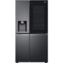 LG 635 Litre Side-By-Side American Fridge Freezer  - Matte Black