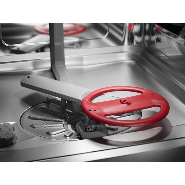 AEG 6000 Semi-Integrated Dishwasher - B-rated  Stainless steel control panel