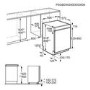 AEG 6000 Semi-Integrated Dishwasher - B-rated  Stainless steel control panel