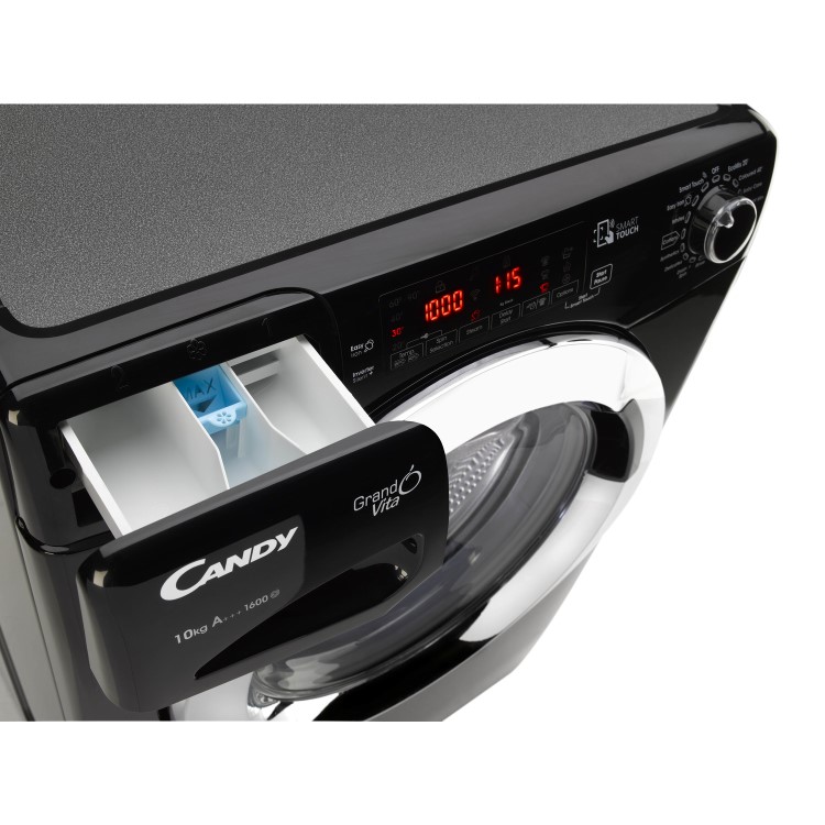 GRADE A2 - Candy GVS1610THCB 10kg 1600rpm Freestanding Washing Machine - Black