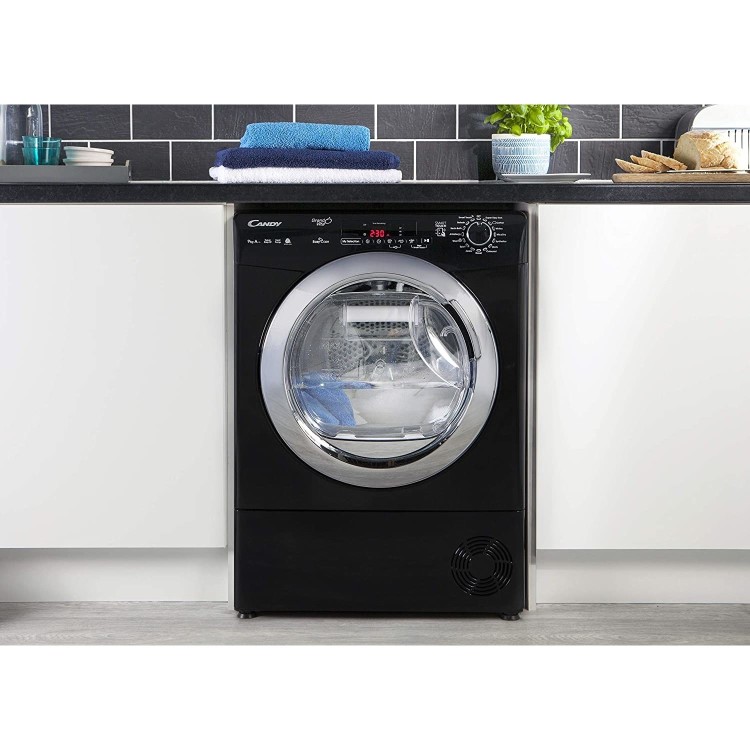 Candy GVSH9A2DCEB-80/ 9kg Freestanding Heat Pump Tumble Dryer - Black