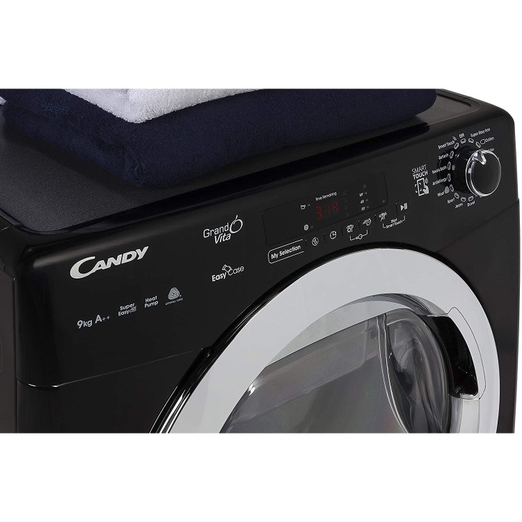 Candy GVSH9A2DCEB-80/ 9kg Freestanding Heat Pump Tumble Dryer - Black