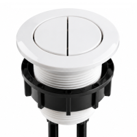 Gloss White 48mm Cistern Flush Button - Suitable for Albi, Ashford, Newport, Tanya, Palma & Ripley