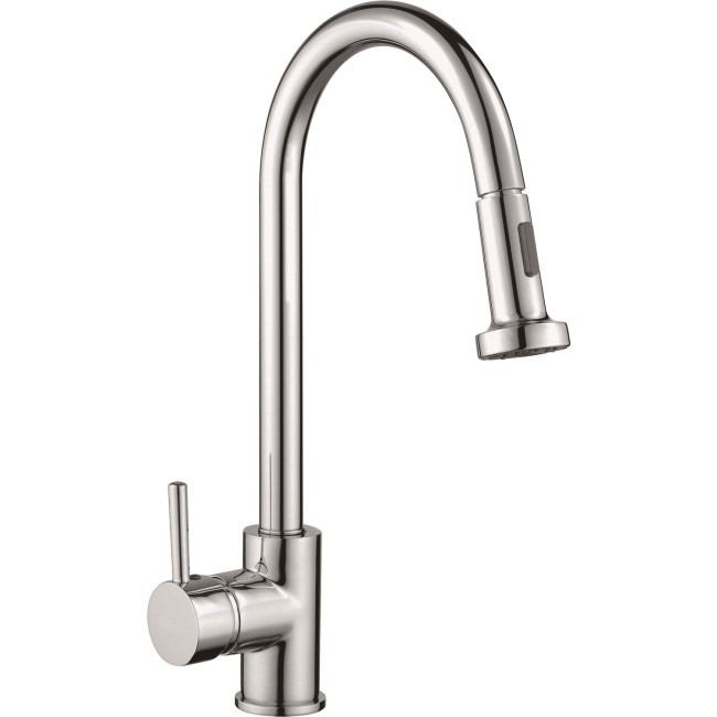Taylor & Moore Pull Down Spray Kitchen Sink Tap - Polished Chrome
