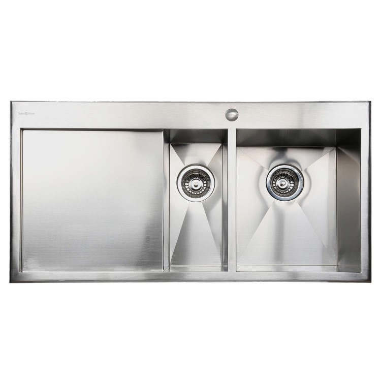 GRADE A3 - Taylor & Moore George 1.5 Bowl Left Hand Drainer Stainless Steel Sink