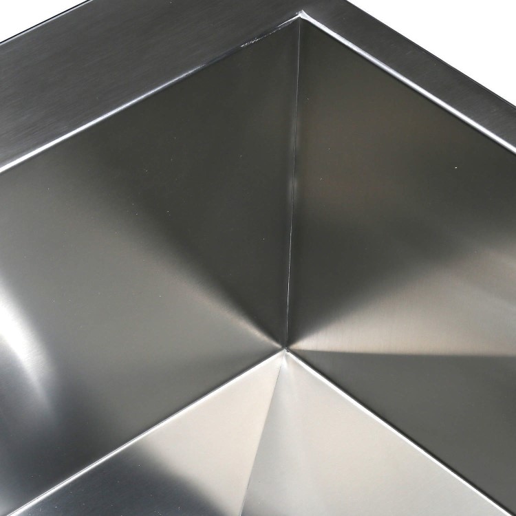 Taylor & Moore Square 1.5 Bowl Left Hand Drainer Stainless Steel Kitchen Sink