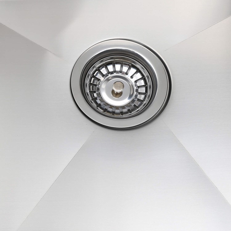 Taylor & Moore Square 1.5 Bowl Left Hand Drainer Stainless Steel Kitchen Sink