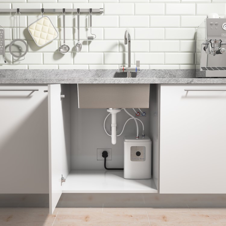 Taylor & Moore Greenwich Instant Hot and Cold Single Lever Chrome Kitchen Boiling Tap with Tank